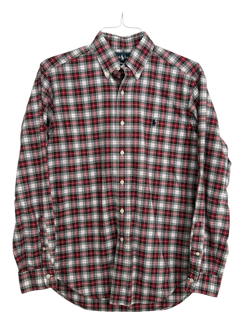 Ralph Lauren Vintage 100% cotton Plaid Shirt. Size Medium. Classic Fit.